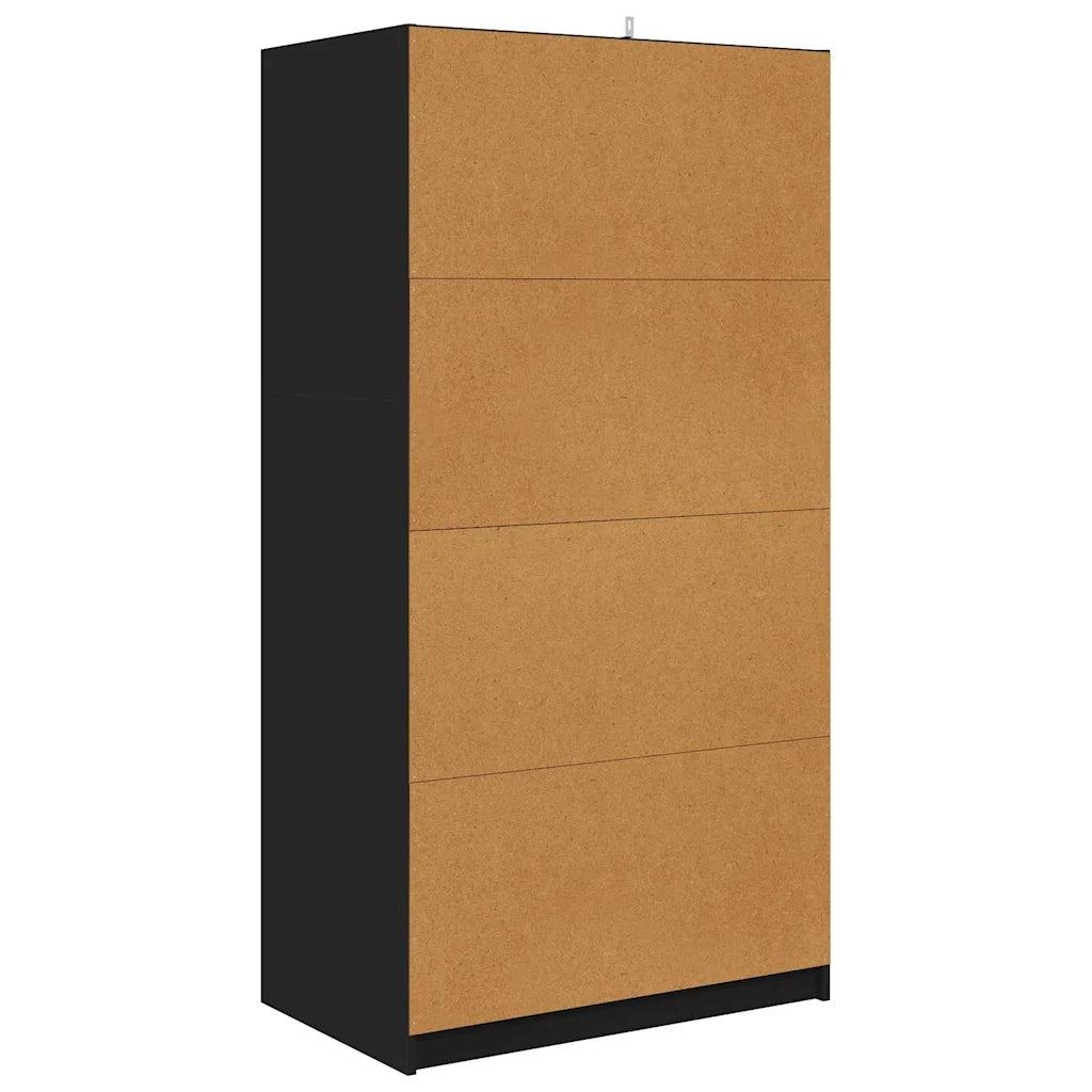 Guardaroba Nero 79,5 x 49 x 156 cm Legno ingegnerizzato 3406246
