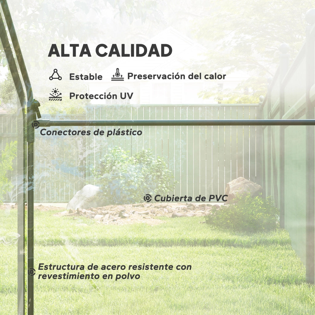 Serra da Giardino con Finestra e Porta ¨C Zephmum ¨C 180x100x168 cm Trasparente