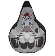 Poltrona a Sacco Pouf in Poliestere Design Zebra Avalli