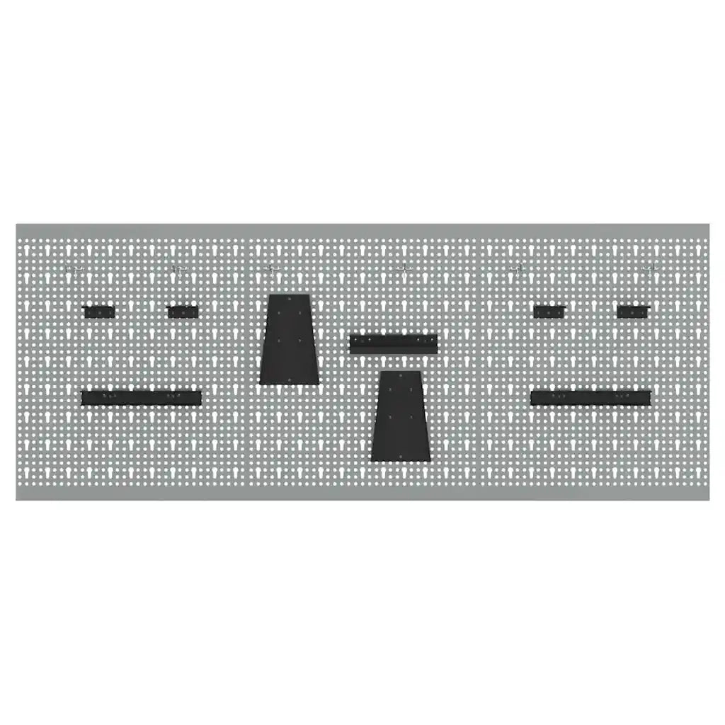 Pannello per attrezzi 3 pcs Grigio 150 x 1 x 60 cm 4103482
