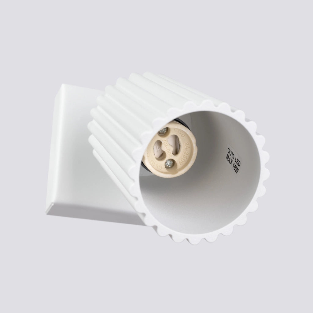 Applique moderna bianca orientabile GU10 GRAVIO Pure Lume