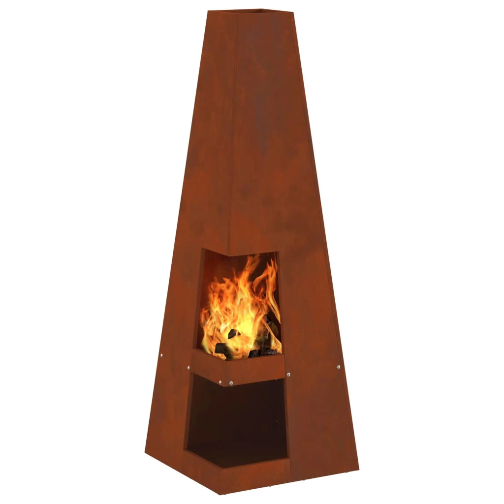 Braciere Ruggine 35 x 35 x 100 cm 858947