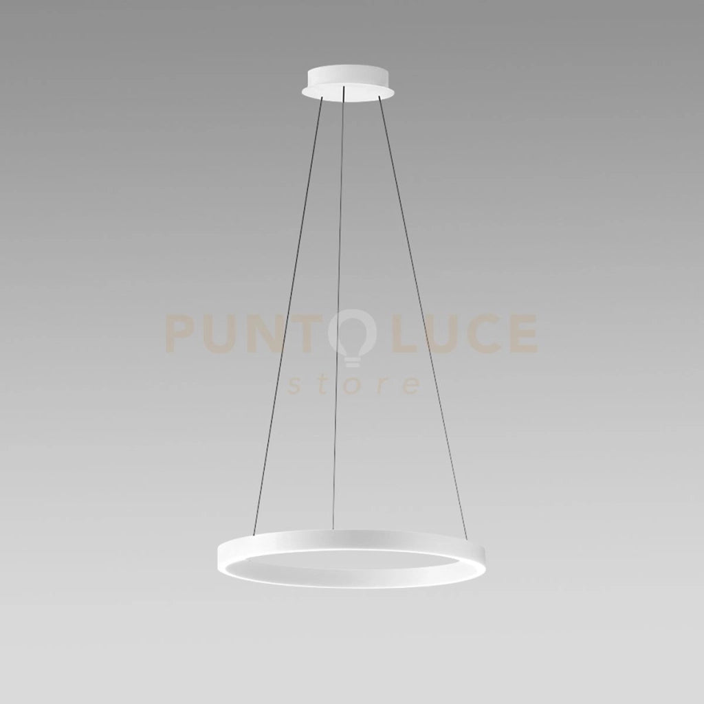 CRISEIDE S/G - LAMPADARIO A SOSPENSIONE BIANCA 1  LUCE LED 3000K 4300LM 80W DIMMERABILE