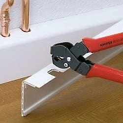 Knipex 90 61 16 Pinza per Intagli Brunita Rivestita in Resina Sintetica 250 mm Capacita' 16 x 32 mm colore Nero