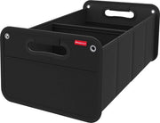 Organizzatore di auto - Cassetto di carreggiata - Cintura di sostegno anti-slip - 2 Cassetti di ordinamento - Ripiegabile - Nero