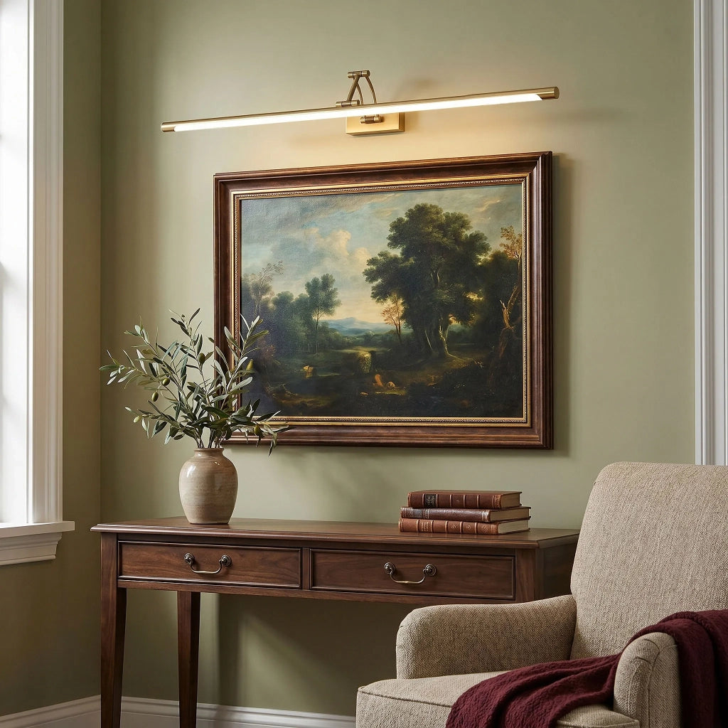 Applique Da Bagno Led Swe024-1w 80cm Brush Gold
