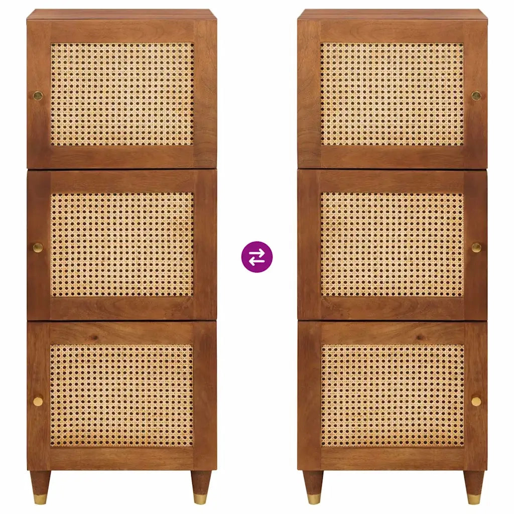 Mobile alto Marrone 40 x 33,5 x 110 cm Legno di mango massello 4018909