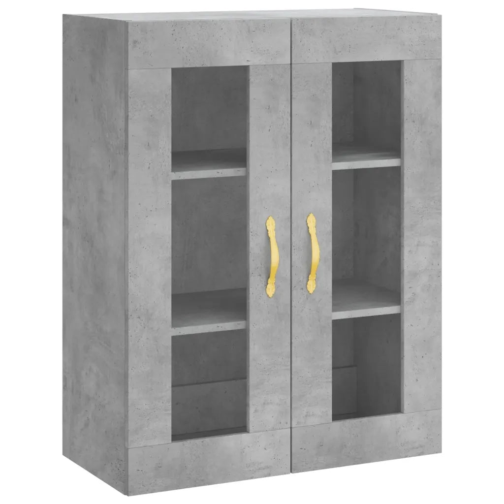 Armadietti a Parete 2 pz Grigio Cemento in Legno Multistrato CFW9461751