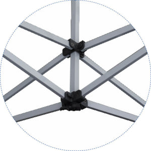 Gazebo da Giardino Pieghevole 3x4,5m in Alluminio e Tessuto Bianco