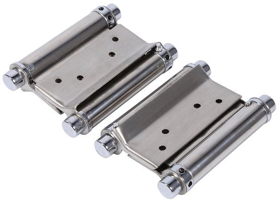 Scharnier 3 pollici - Doppio Azionamento - Placca di Riparazione Scharniere - Scharniere - Accessori per Mobili Cucina - In Acciaio Inossidabile, Resistente al Tempo - Scharniere di Porta