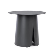 Tavolino rotondo da esterno in alluminio verniciato 45 cm - YAMIRA