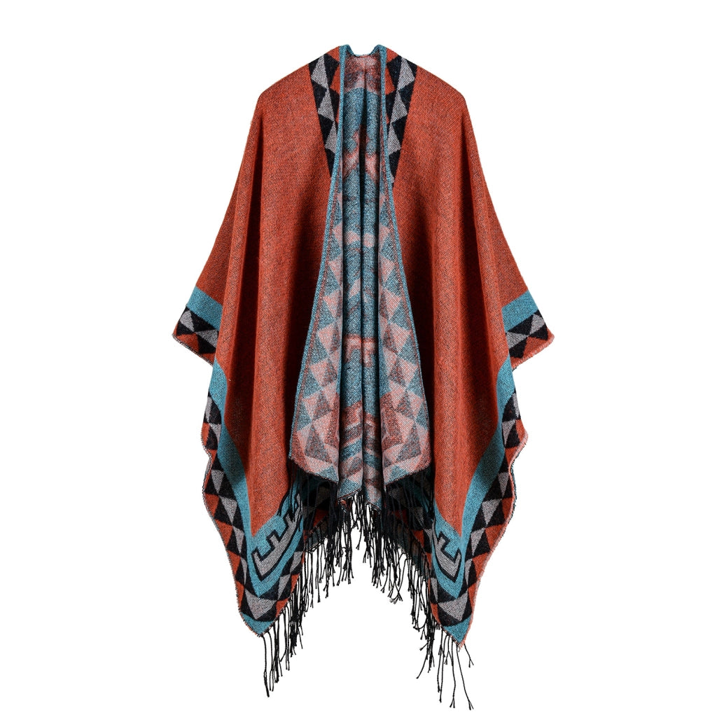 Sciarpe da donna all'ingrosso, scialli grandi in jacquard con nappe semplici