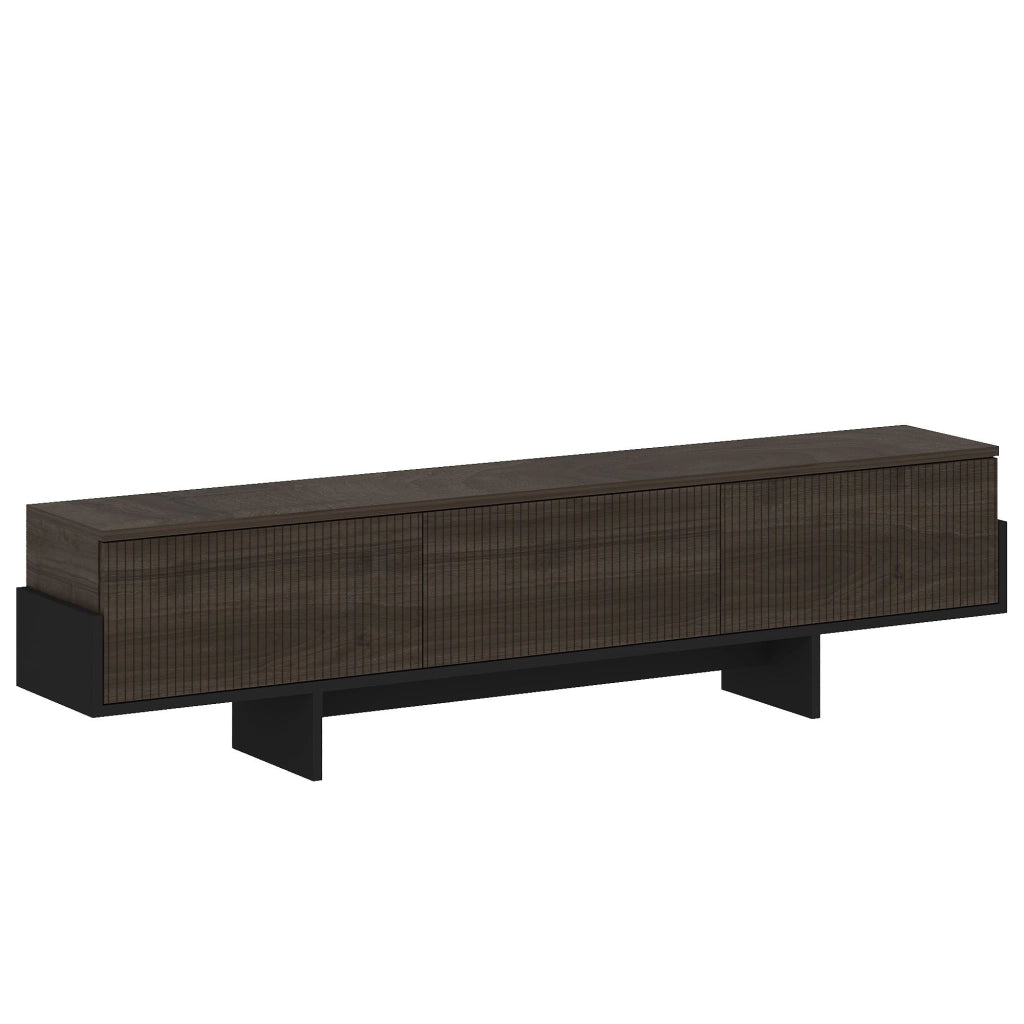 Porta TV in legno "Hege" - 180 x 30 x 44 cm - Nero