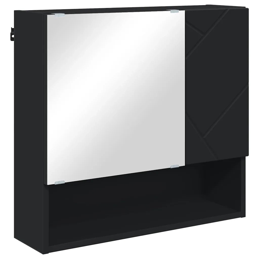 Mobiletto per specchio Nero 59 x 17 x 55 cm Legno multistrato 883365