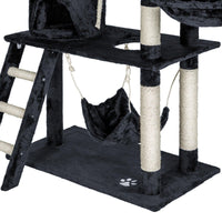 Tiragraffi per gatti nicchia peluche grigio scuro 141 cm 08_0000512