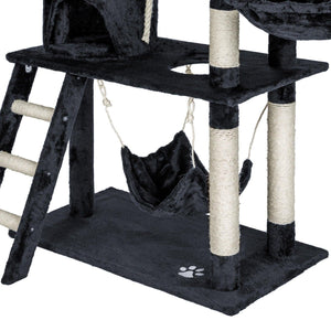 Tiragraffi per gatti nicchia peluche grigio scuro 141 cm 08_0000512