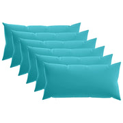 Federa 6 pcs HEERLEN Turchese 40 x 70 cm Poliestere 909632