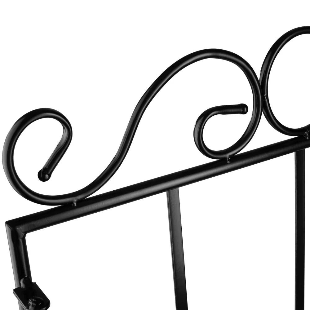 Mensola per piante a 3 ripiani in mosaico 114 cm nero/bianco 2208298