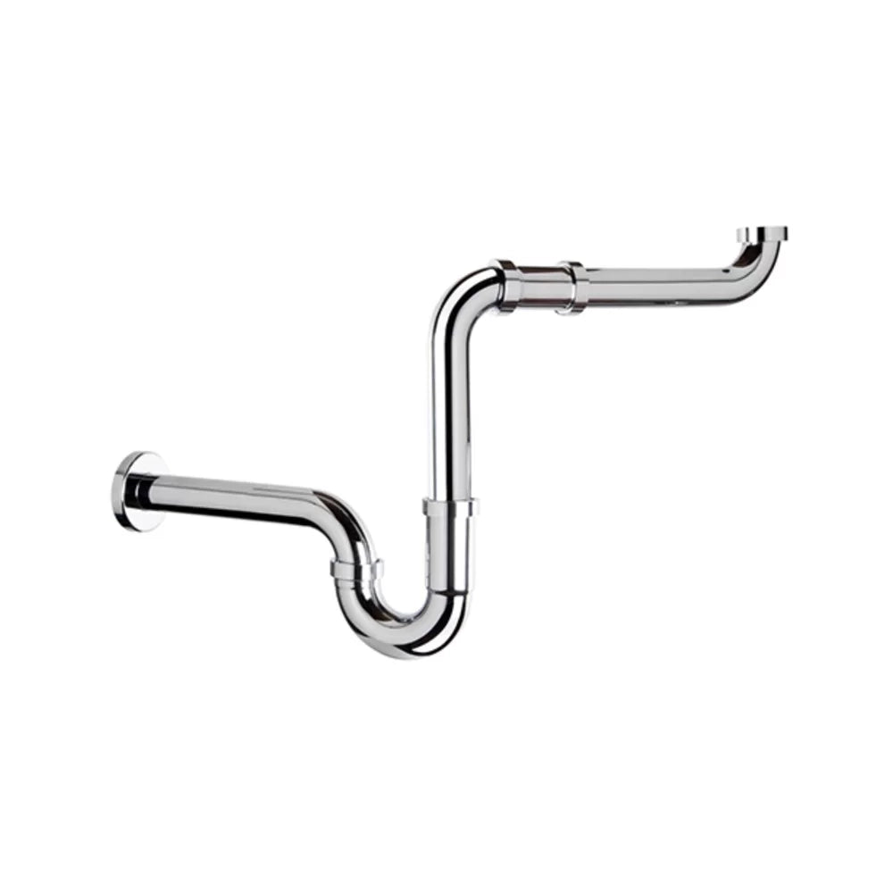 Sifone salvaspazio cromato 1”1/4 x Ø32