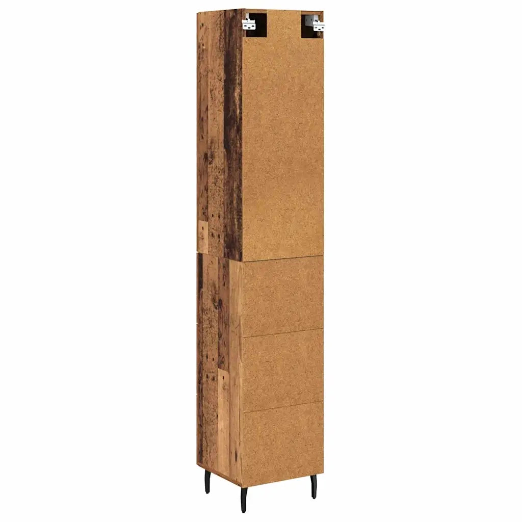Credenza | Madia | Buffet da pranzo | Armadio da pranzo Legno vecchio 34,5 x 34 x 180 cm Legno multistrato