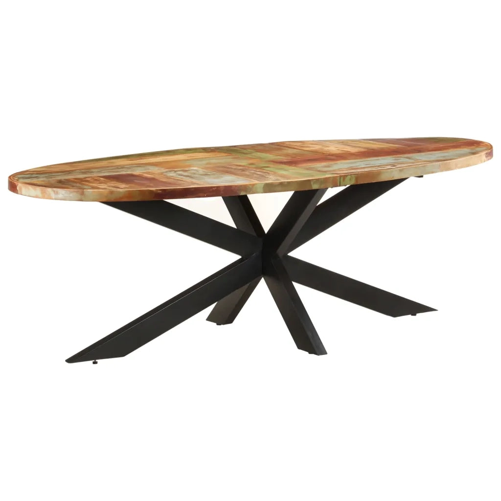 Tavolo da Pranzo 240x100x75 cm in Legno Massello di Recupero cod mxl 62550