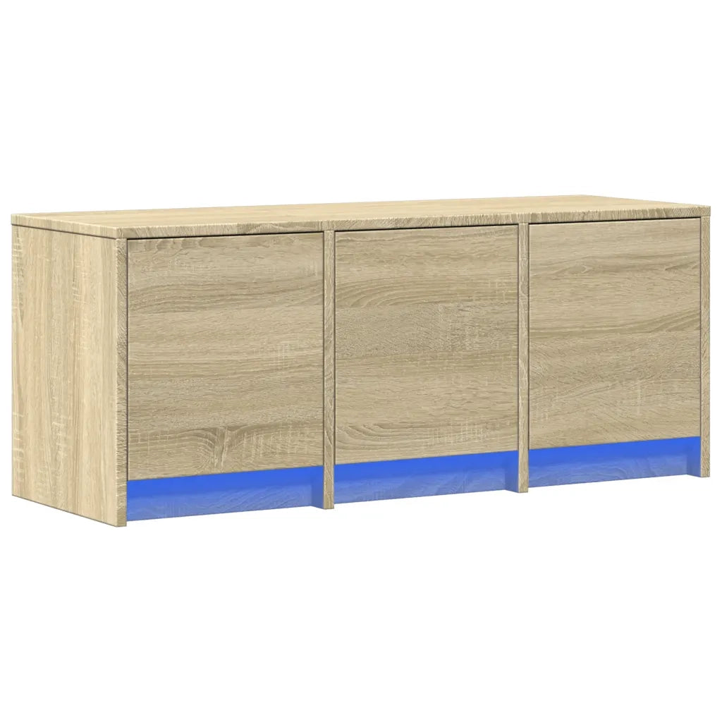 Mobile Porta TV con LED-Mobile per TV-Credenza TV Rovere Sonoma 97x34x40 cm in Truciolato