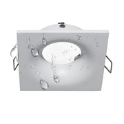 Porta faretto bianco IP65 box doccia bagno turco sauna incasso 70mm supporto luci LED GU10 MR16 GU5.3 QUADRATO