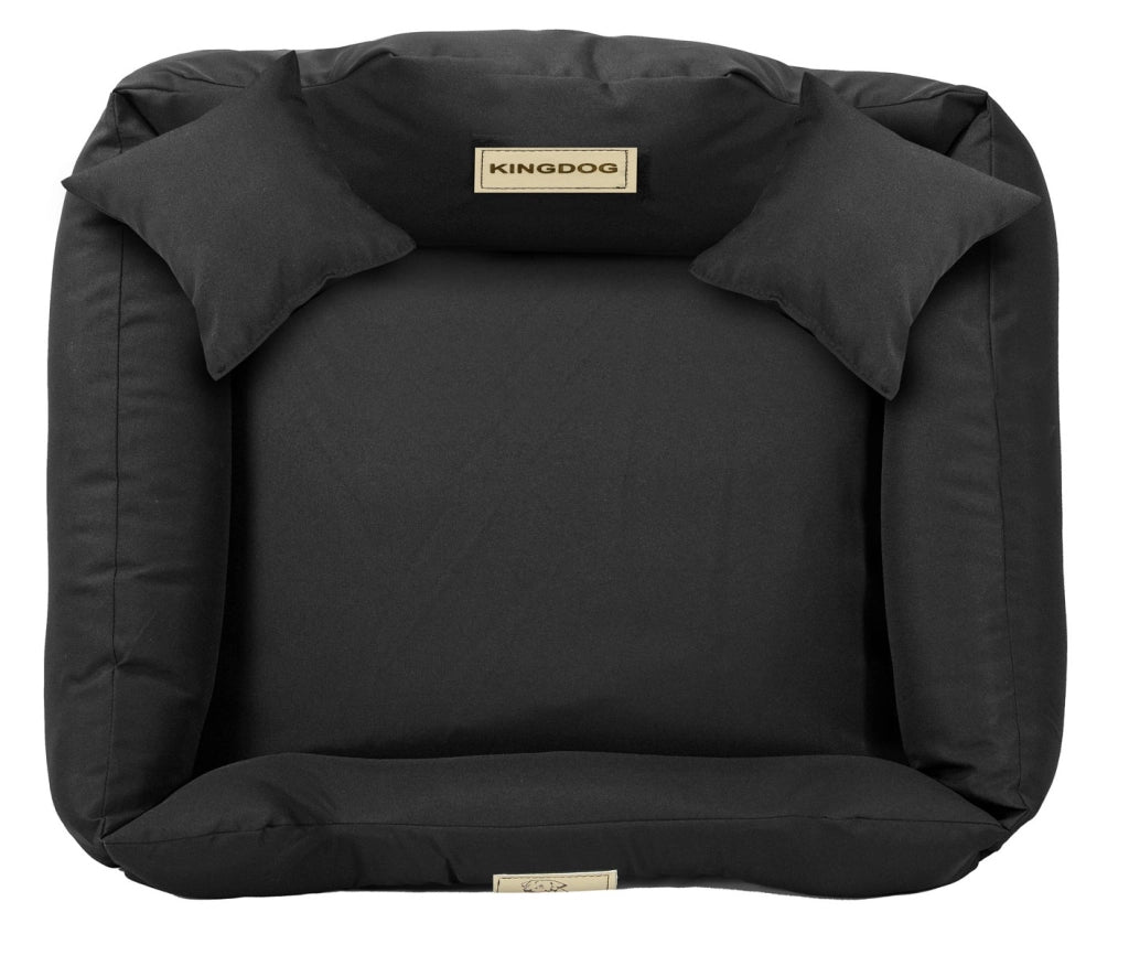 AIO FACTORY 75x65 cm KINGDOG MM43 Cuccia per cani personalizzabile nera
