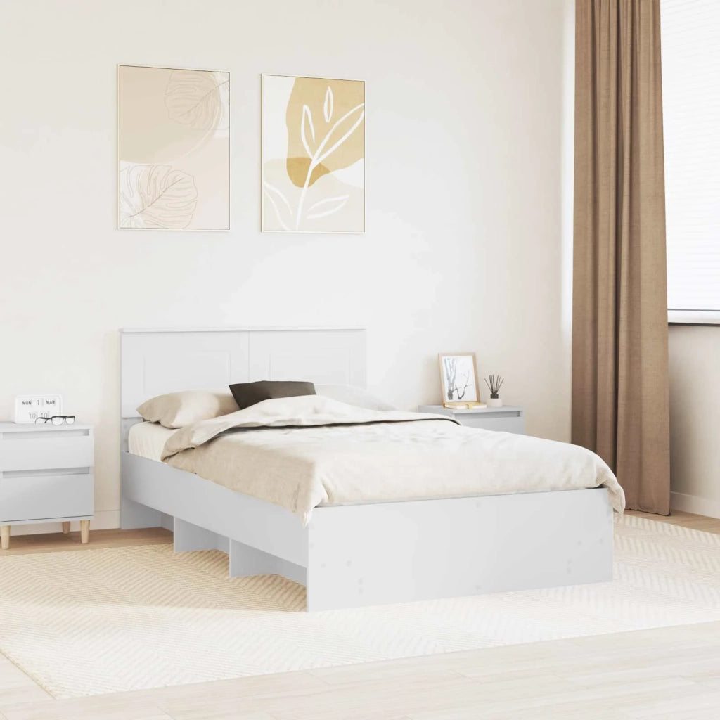 Struttura del letto Bianco 137 x 203 cm Legno multistrato 3408858