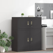 Armadio Nero 90 x 40 x 40 cm Acciaio 891628