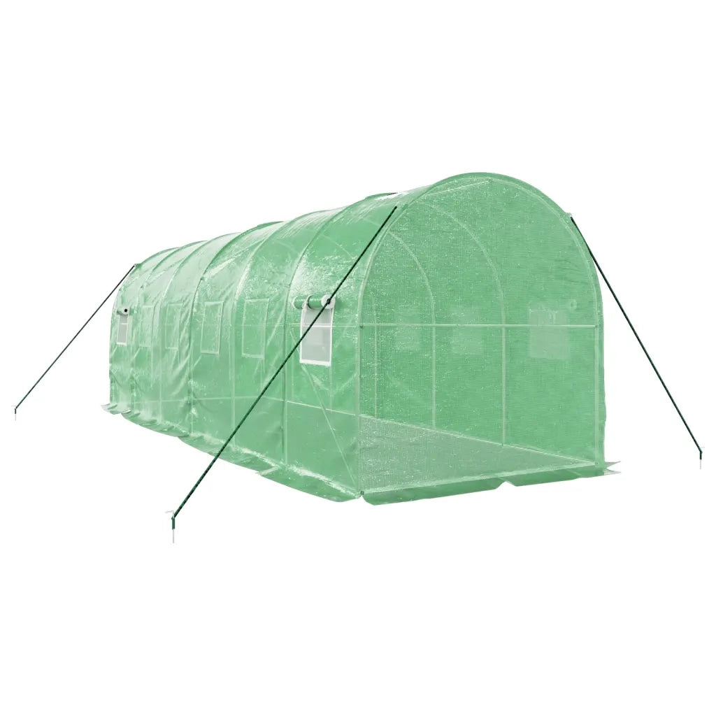 Serra con Telaio in Acciaio Verde 12 m² 6x2x2 m 3188018