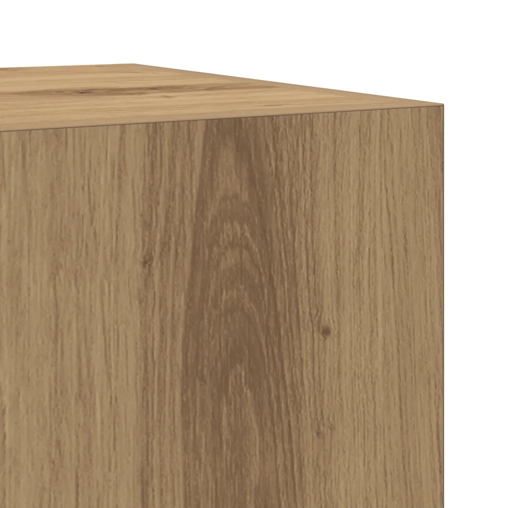 Set Mobili da Bagno 4 pz Rovere Artigianale Legno Multistrato 3328596