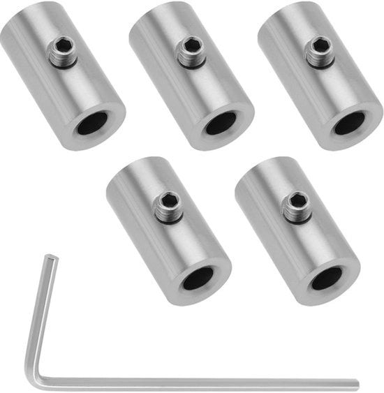 Cavi a staffa in acciaio - 5 pezzi - Durevole e Resistente - 1 mm - 1,5 mm - Chiave a ingranaggi - Affidabile e Sicuro - Per Diverse Applicazioni