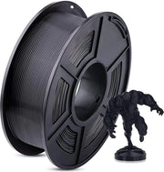 Filamento 3D 175mm ± 0.02mm, Temperatura di Fusione, Colore Nero, 1kg, Compatibile con la maggior parte dei 3D-Stampanti FDM
