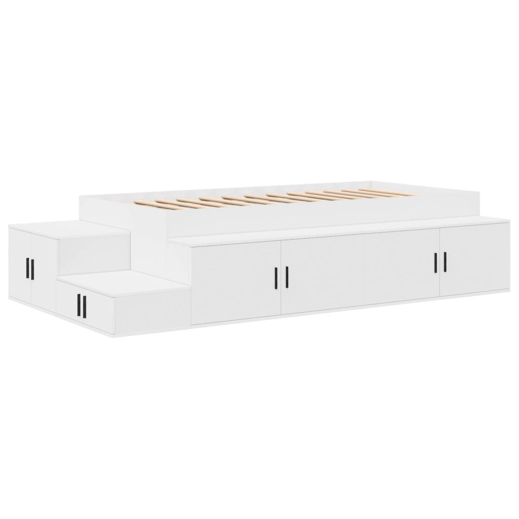Struttura Letto con Contenitore Bianca 80x200 cm