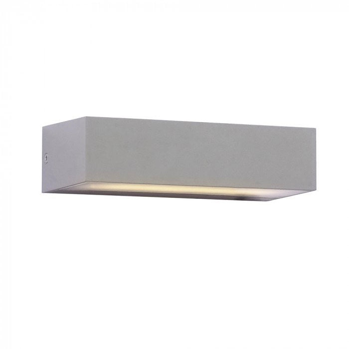 Lampada LED da Muro Rettangolare 9W Doppio Fascio Luminoso Colore Grigio 3000K IP65