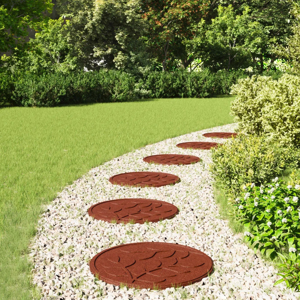 Pietra da Passo 6 pz Rosso ? 44 x 2 cm Gomma CFW4024772