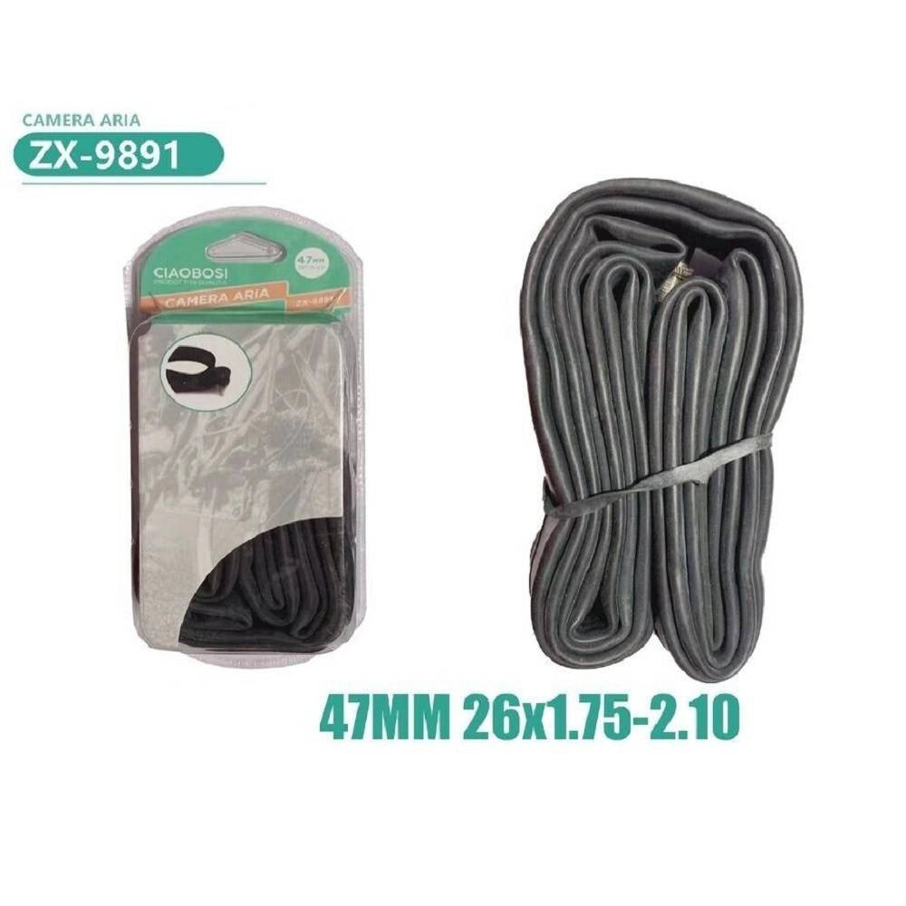 Trade Shop - Camera D'aria Per Pneumatici Ruote Bici Bicicletta 47 Mm 26×1.75-2.10 Zx-9891 -