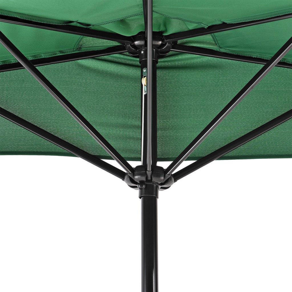Ombrellone a Semicerchio Eger Parasole a Mezzaluna 300x150 cm Verde casa.pro