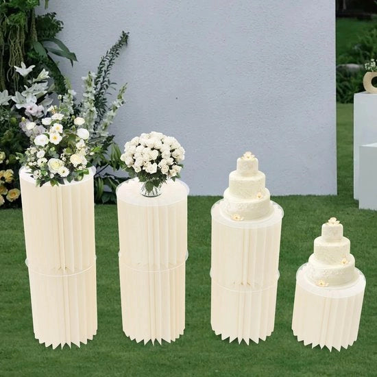 Set di fioriere cilindriche 7 pezzi, 30x40cm 30x30cm, fioriera in cartone, fioriera in cartone