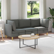 Set di divani modulari con spazio di archiviazione 3 pcs
