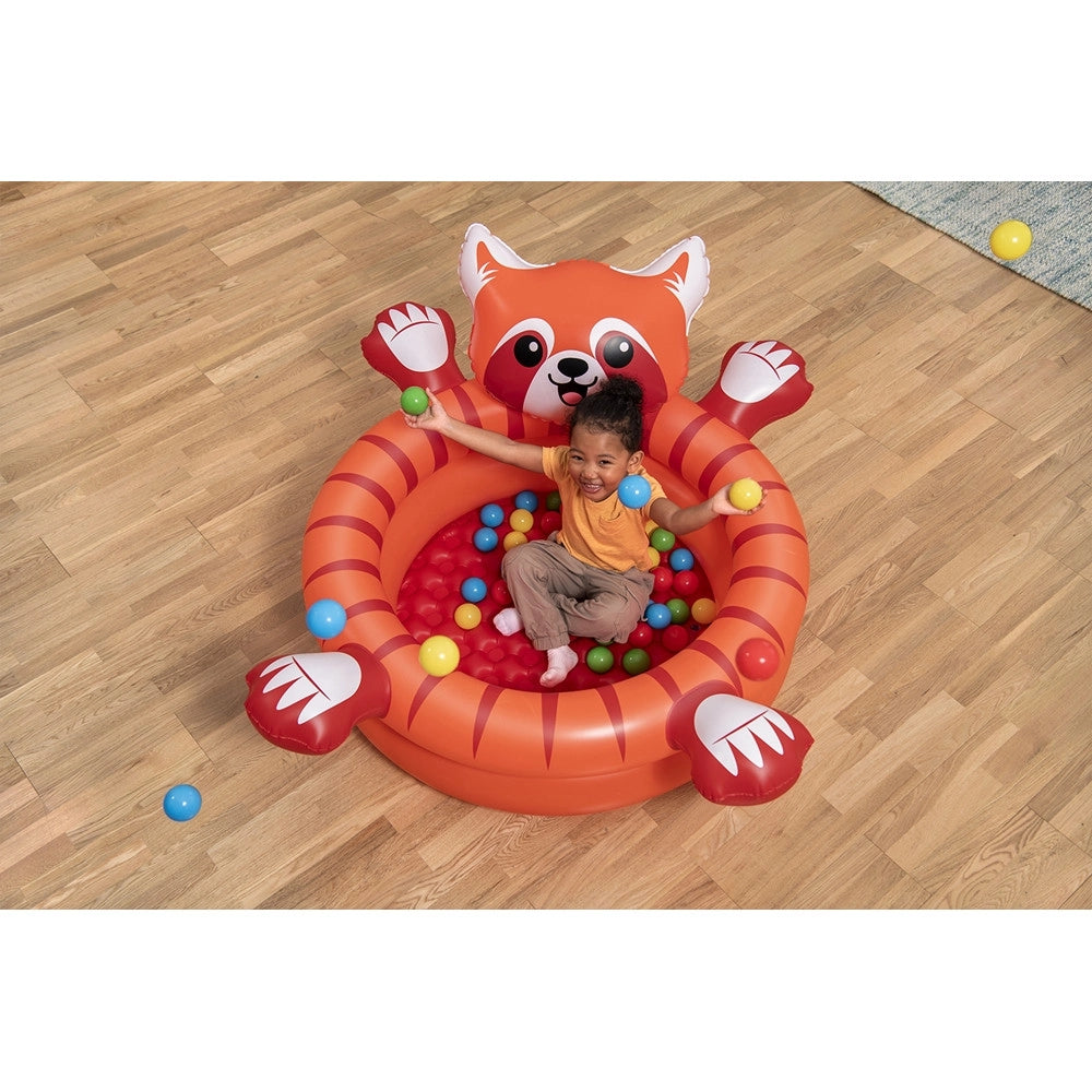 Trade Shop - Piscina Gonfiabile Con Palline Gioco Design Panda 107x94x58cm Per Bambini 2+ Anni 52702 -