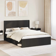 Struttura del letto con stoccaggio e testata Nero 160 x 200 cm 3414188