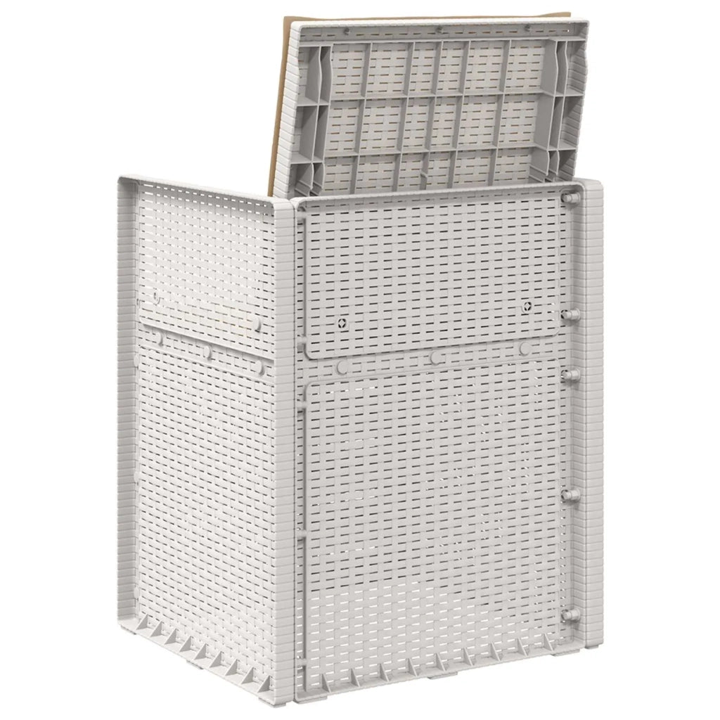 Sedie da pranzo da giardino 2 pcs Bianco e Tortora PP 8000004