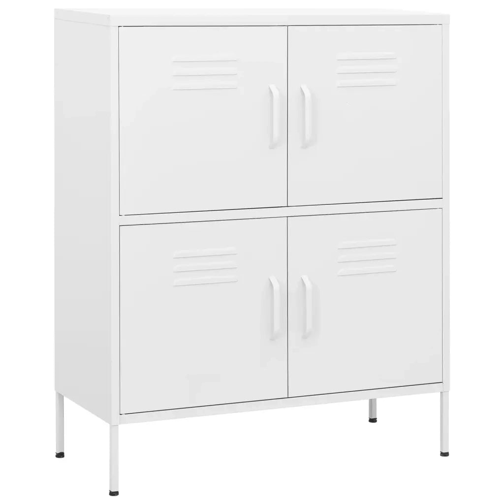 Armadietto Bianco 80x35x101,5 cm in Acciaio 336143