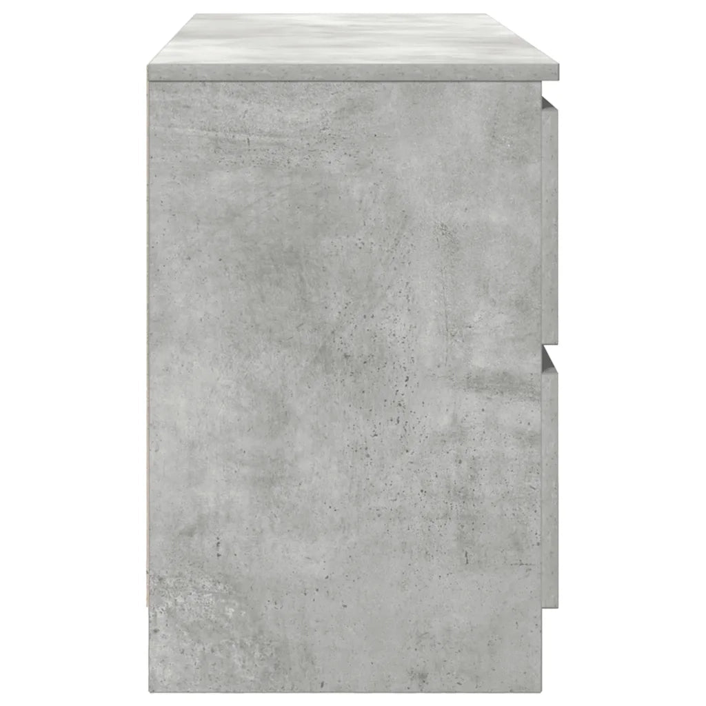Mobile Porta TV Grigio Cemento 100x35x54 cm Legno Multistrato