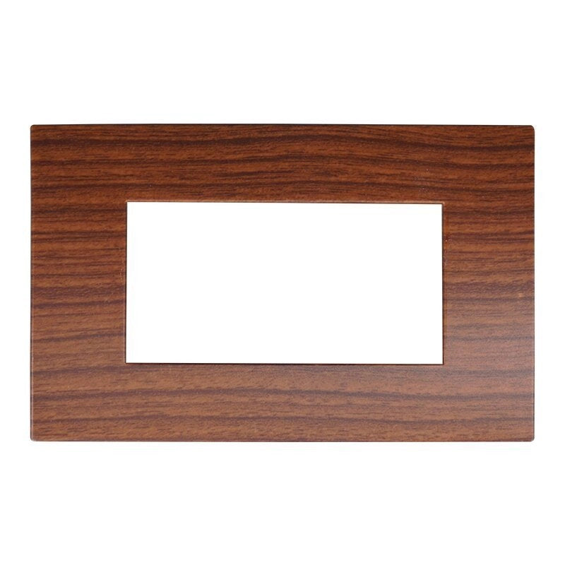 Placca Plastica Serie Venus 4P Colore Radica Compatibile Con Vimar Arke