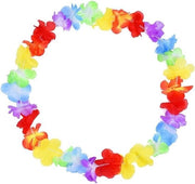 Collare di Fiori di Hibiscus per Feste d'Estate, Feste di Compleanno Tropicale e Regali - 2 pezzi di Tessuto Polyester
