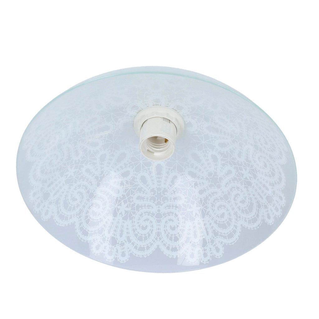Candellux Bilbao lampada sospensione bianca Ø30 vetro E27