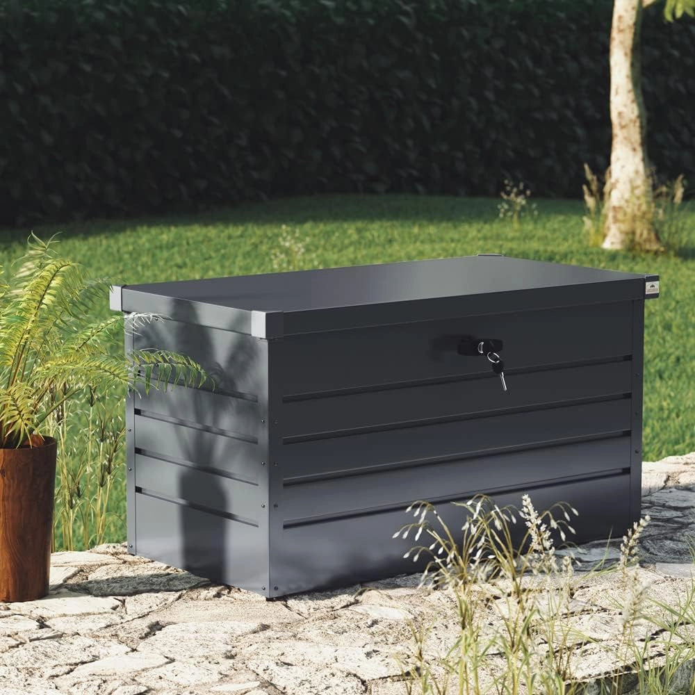 ® Baule da Esterno con Coperchio 2 Chiavi 385L Cassapanca Contenitore Box Porta Attrezzi Bauli Giardino Contenitori Cuscini Box Utensili